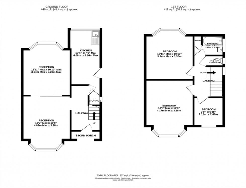 Floorplan for St. Leonards Drive, Timperley, Altrincham