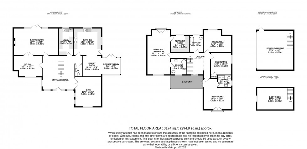 Floorplan for One Oak Lane, Wilmslow