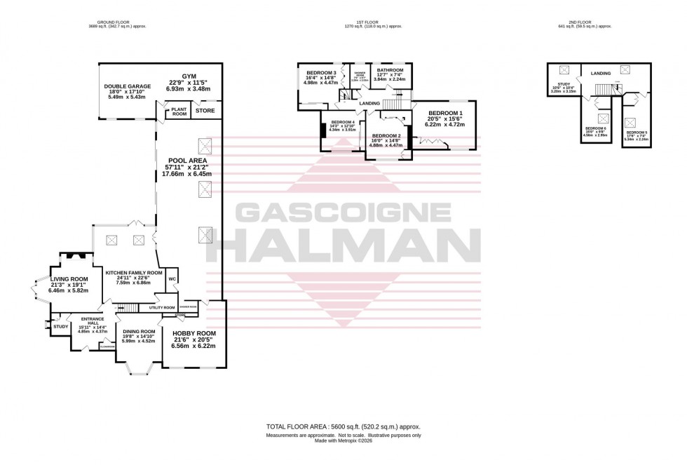 Floorplan for Grasmere Crescent, Bramhall, SK7