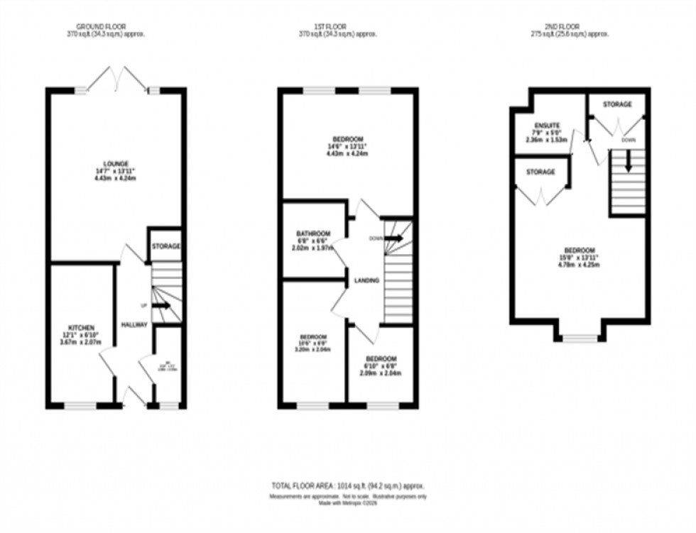 Floorplan for West Park Drive, Macclesfield