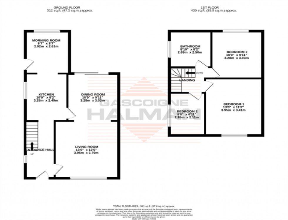 Floorplan for Peover Avenue, Sale