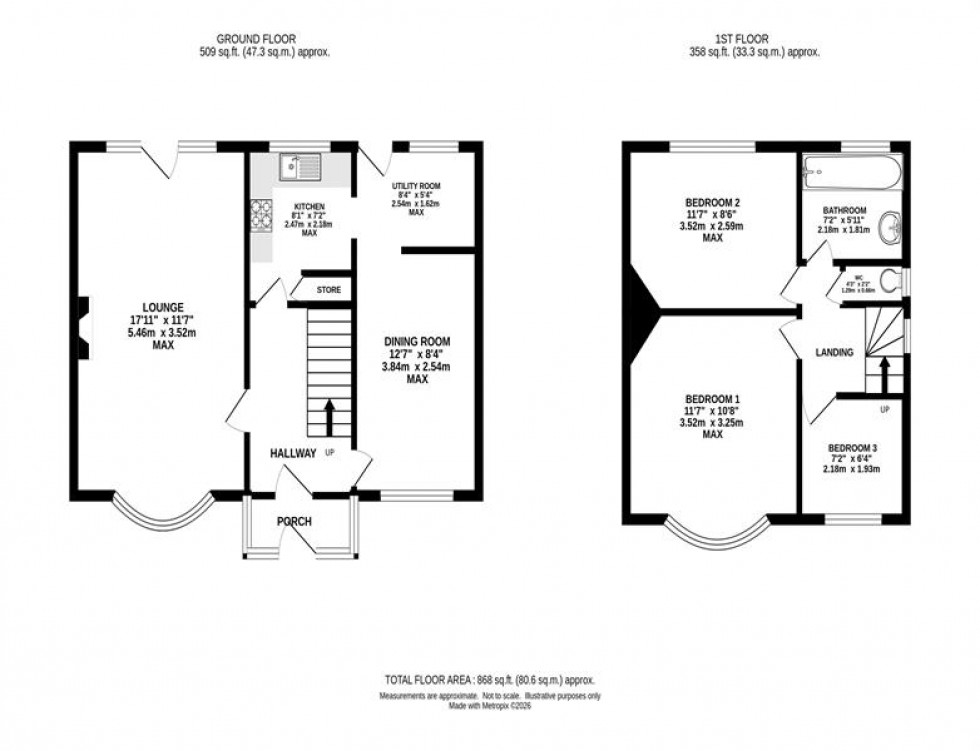 Floorplan for Didsbury Road, Heaton Mersey