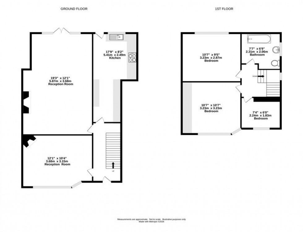 Floorplan for Doric Avenue, Frodsham
