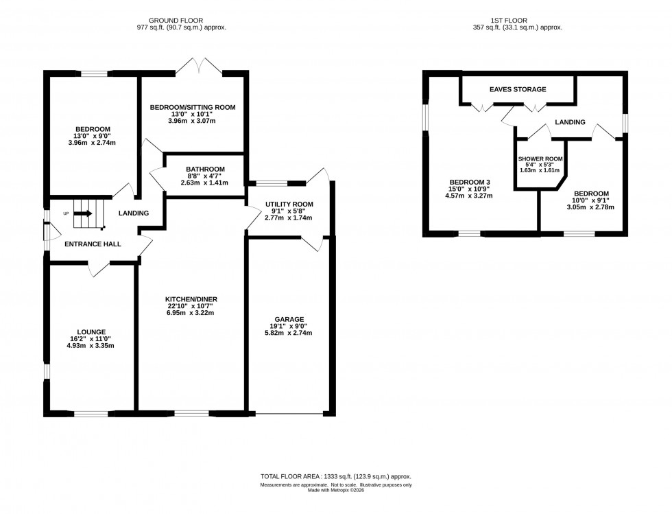 Floorplan for Gainsborough Avenue, Marple Bridge, Stockport