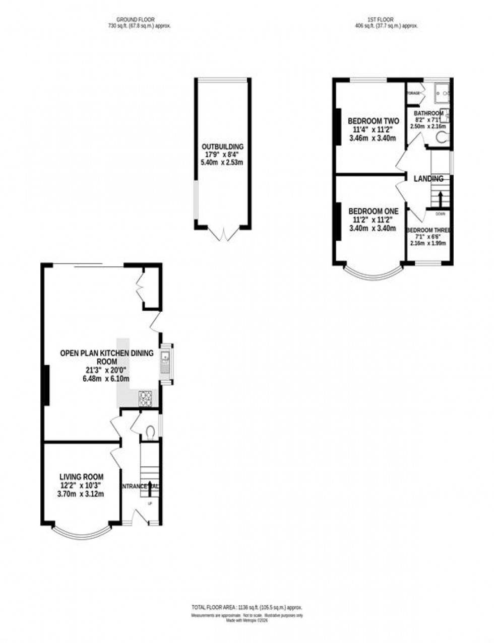 Floorplan for Brackley Road, Heaton Chapel,
