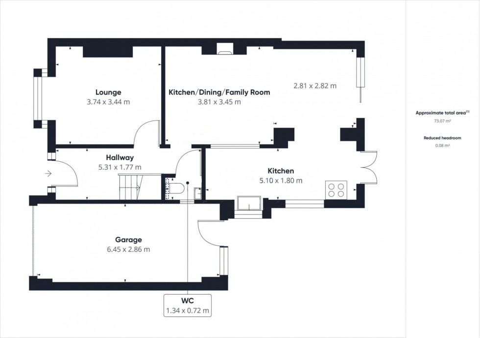 Floorplan for Toll Bar Road, Christleton