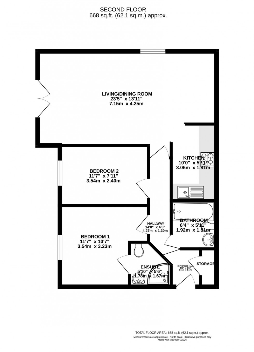 Floorplan for Fog Lane, Didsbury