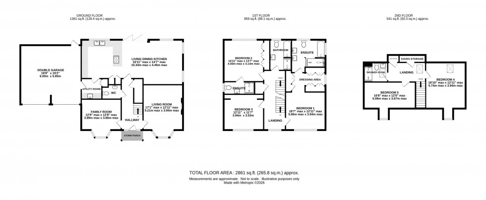 Floorplan for Cotes Drive, Knutsford