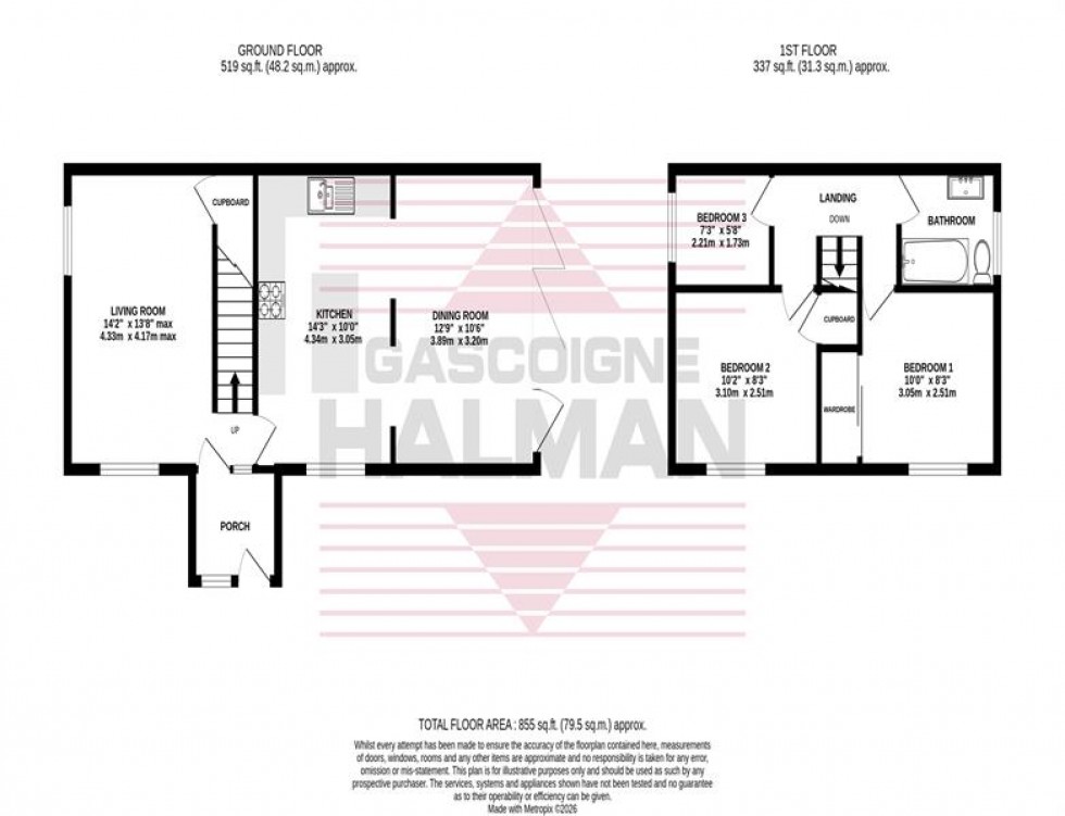 Floorplan for Cuthbert Road, Cheadle