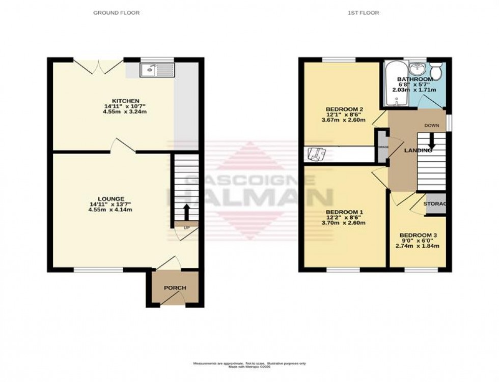 Floorplan for Brosscroft Village, Hadfield, Glossop
