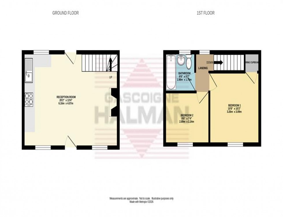 Floorplan for Arundel Street, Glossop