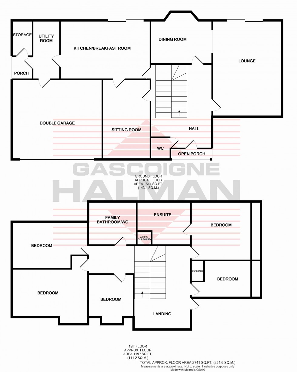 Floorplan for Tudor Drive, Prestbury