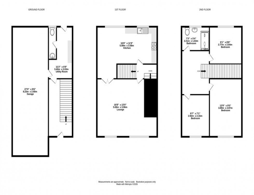 Floorplan for Sandfields, Frodsham