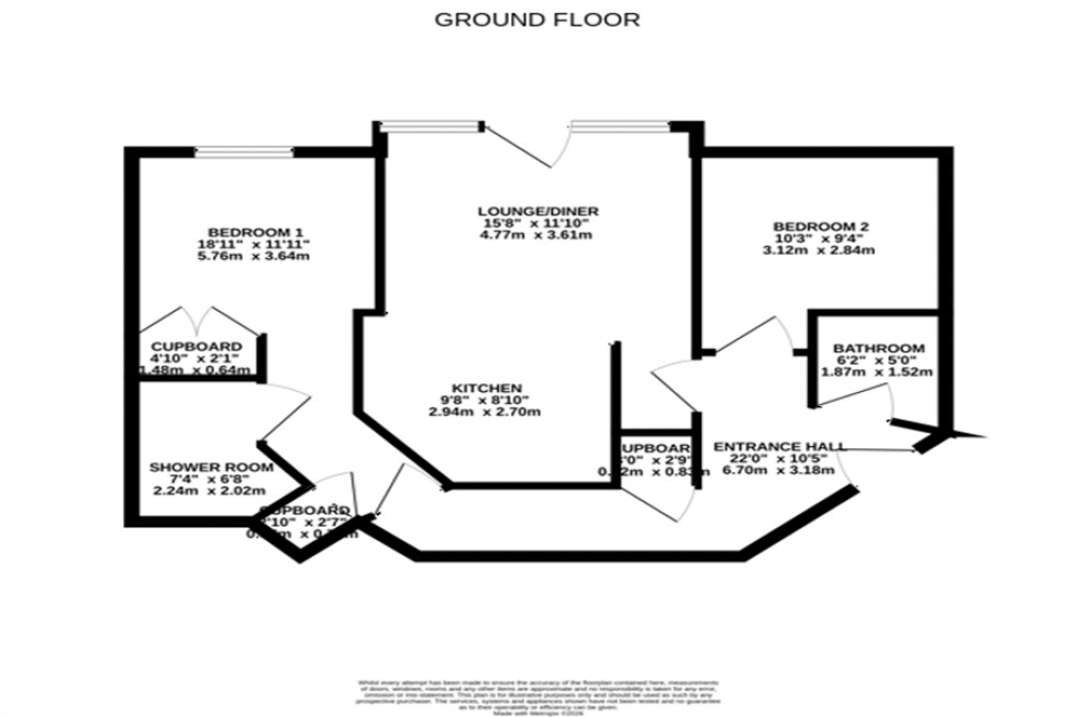 Floorplan for Wilmslow Court, Handforth