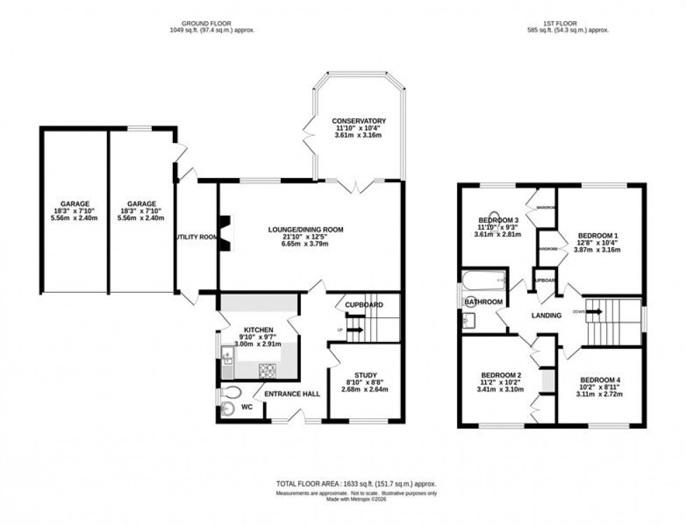 Floorplan for Summers Way, Knutsford