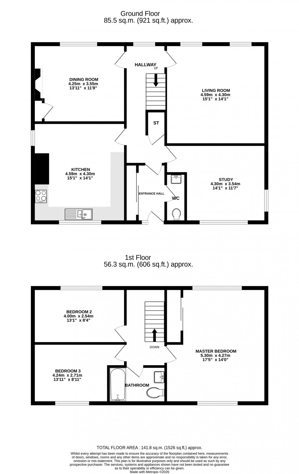 Floorplan for Church Street, Kelsall, Tarporley