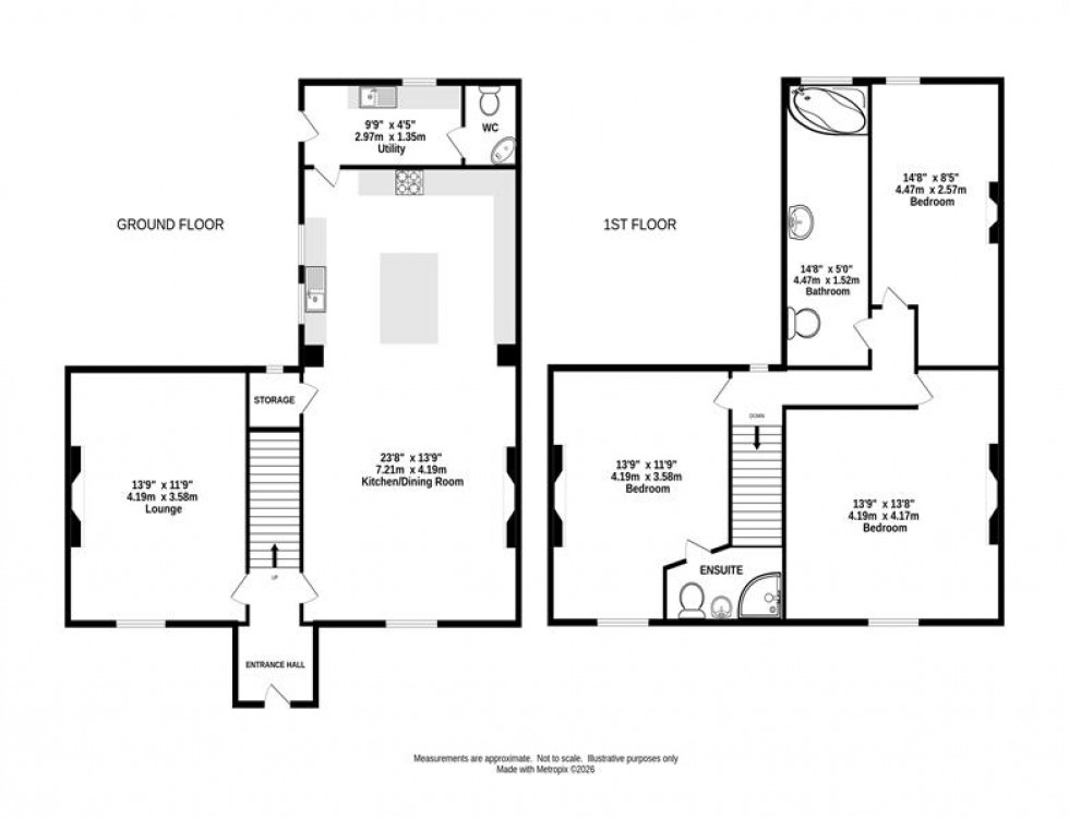 Floorplan for Chester Road, Frodsham