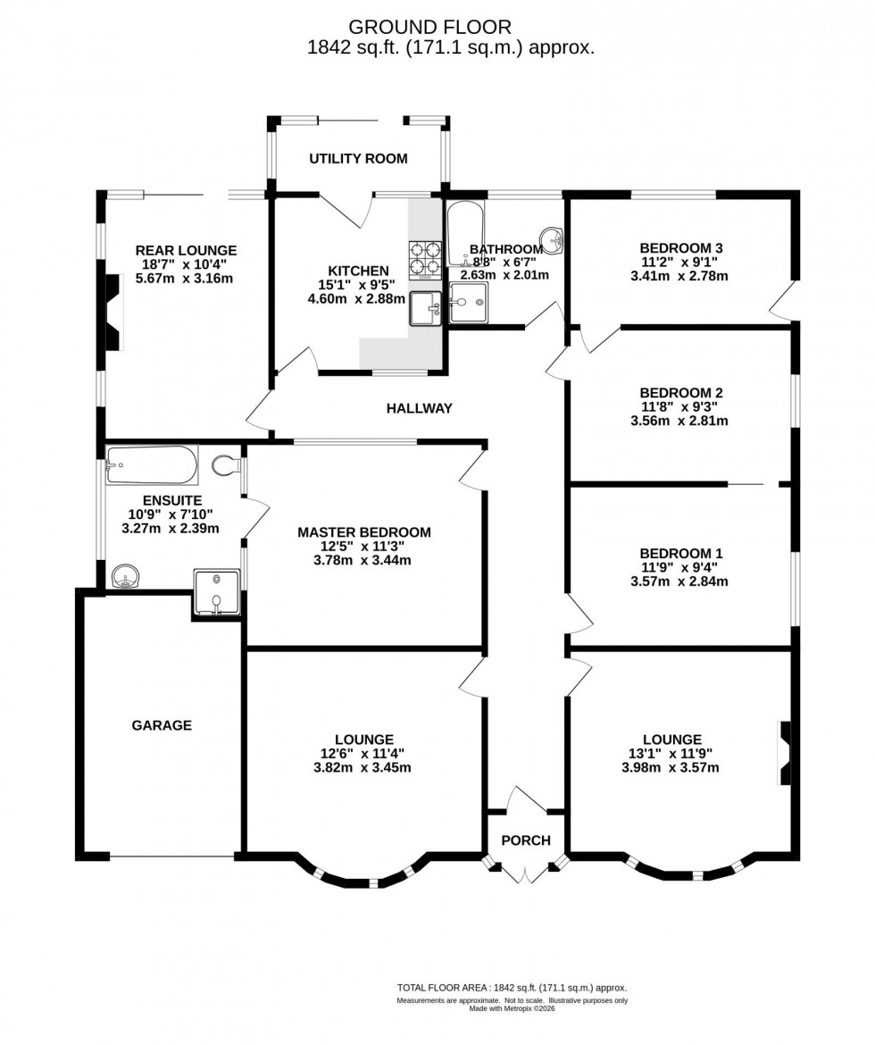 Floorplan for Rose Vale, Heald Green, Cheadle