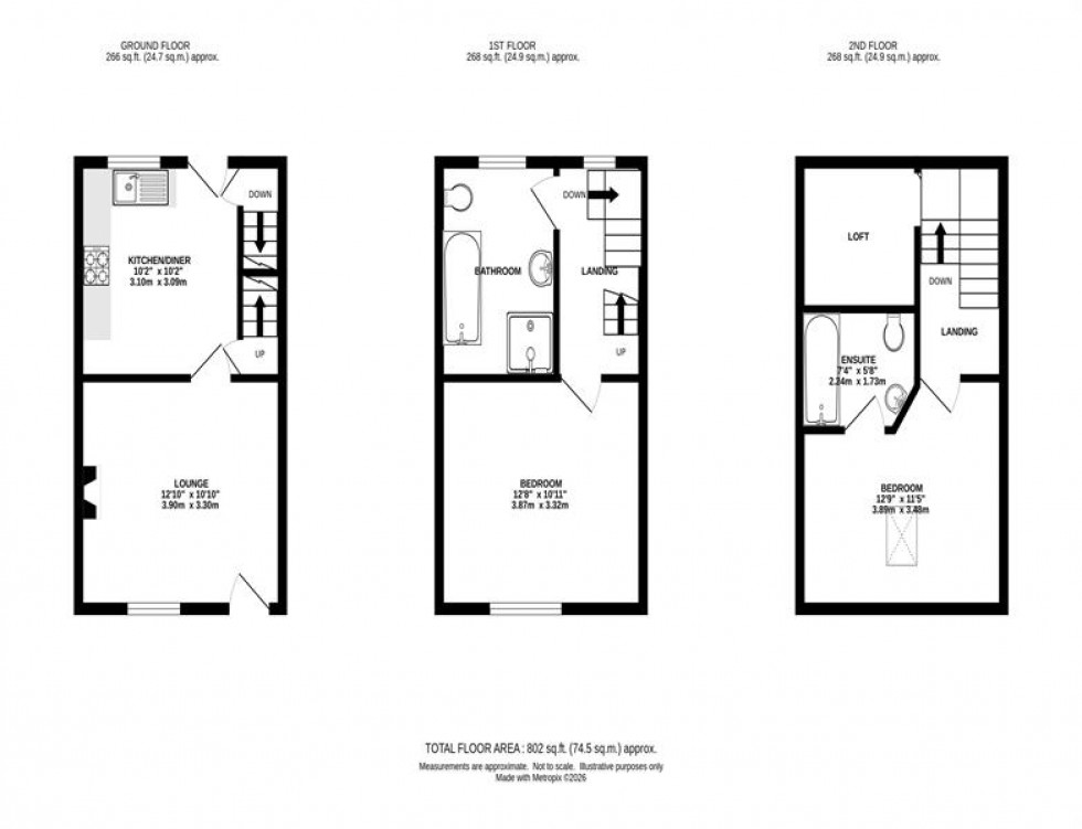 Floorplan for Hollins Avenue, Buxton