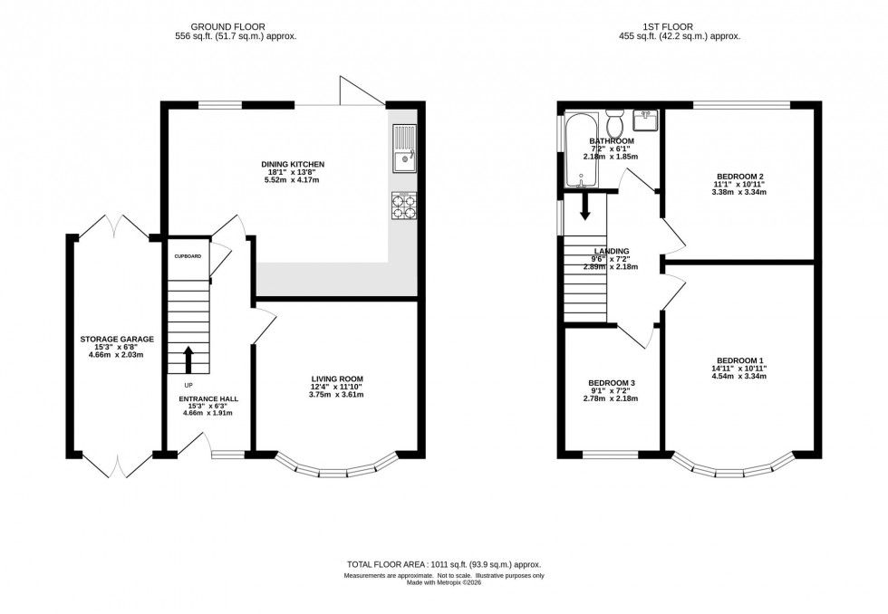 Floorplan for Rye Bank Road, Firswood, M16