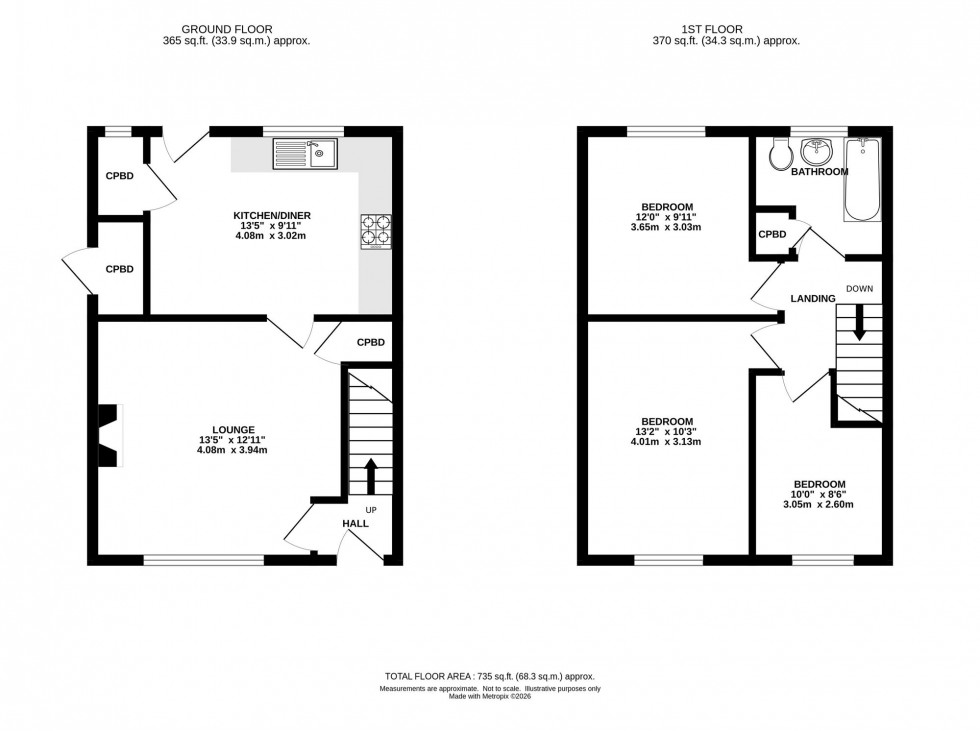 Floorplan for Park Road, Chapel-En-Le-Frith, SK23