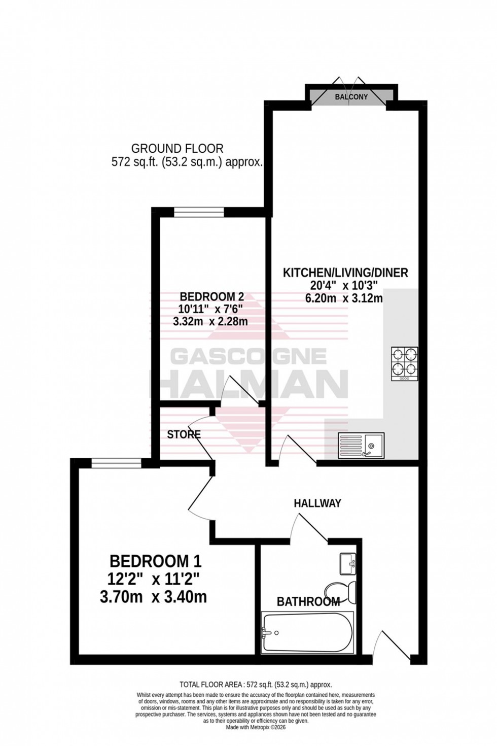 Floorplan for Hollyhedge Road, Hollyhedge Heights, M22