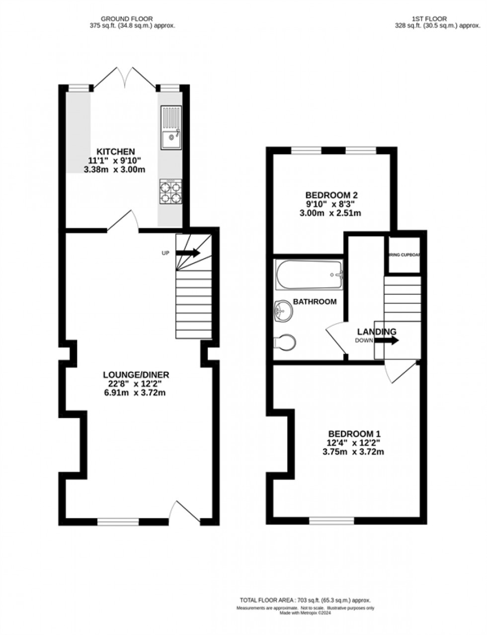 Floorplan for Greenwood Terrace, Town Lane, Mobberley, Knutsford