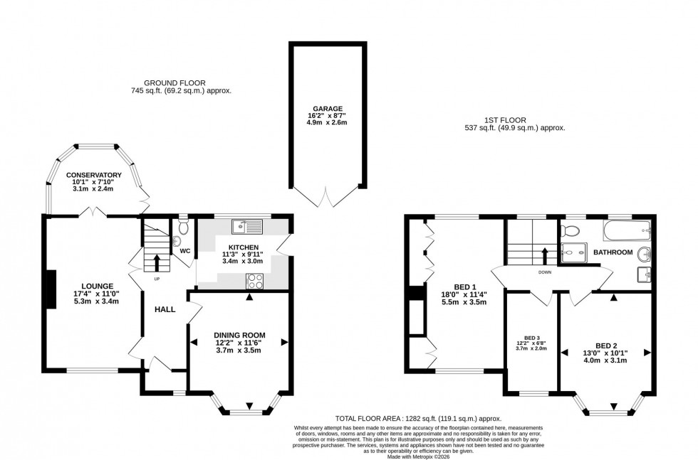 Floorplan for Ridge Avenue, Hale Barns, WA15