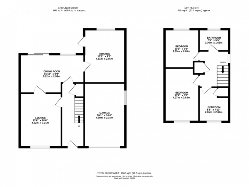 Floorplan for Sherbourne Road, Macclesfield, SK11
