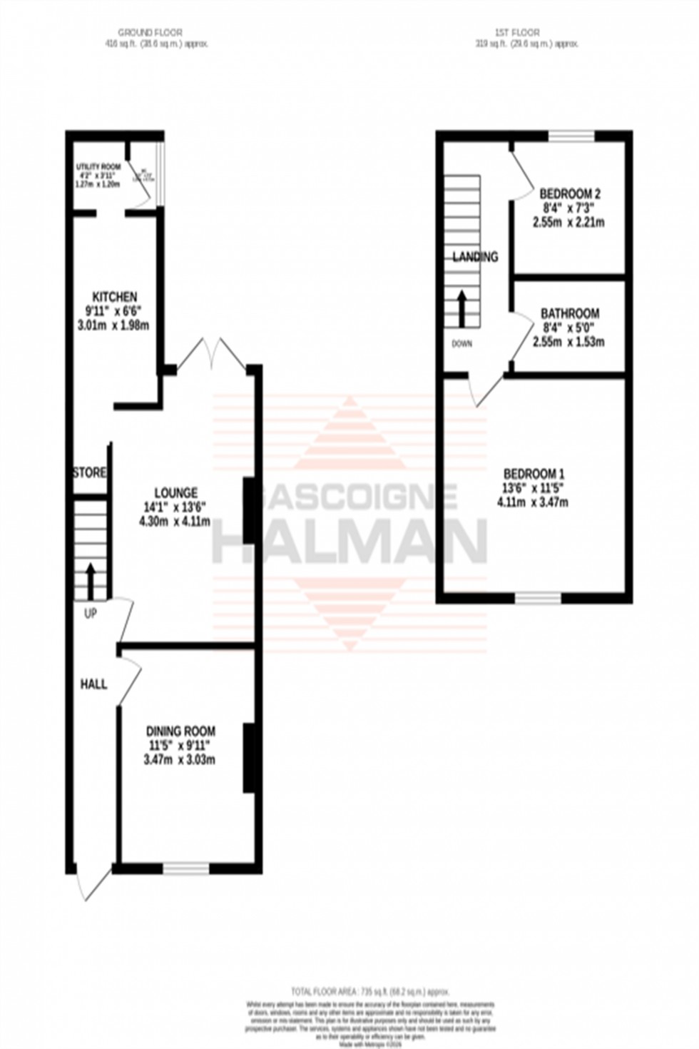 Floorplan for Wolseley Road, Sale, M33