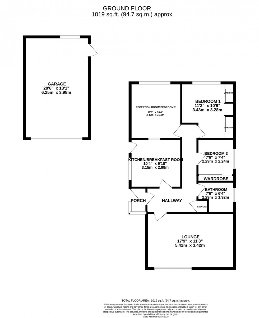 Floorplan for Oakfield Road, Poynton, SK12