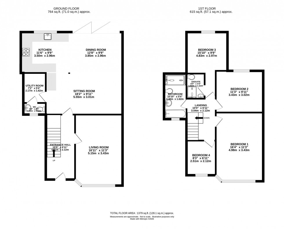 Floorplan for Broughville Drive, East Didsbury, M20