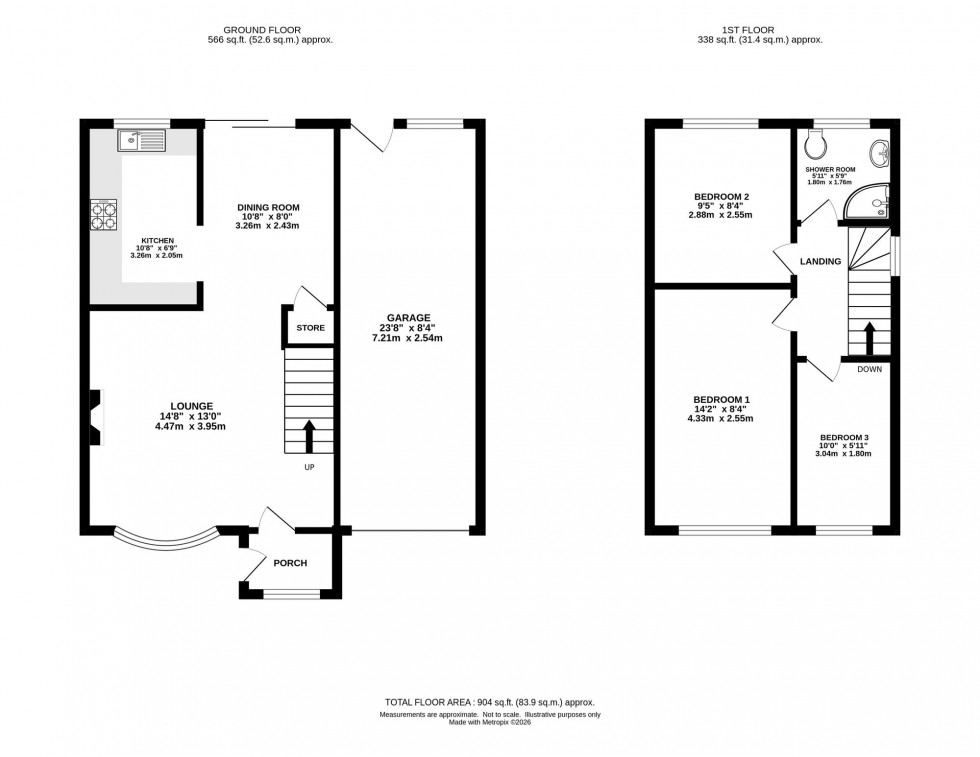 Floorplan for Fairford Way, Stockport, SK5