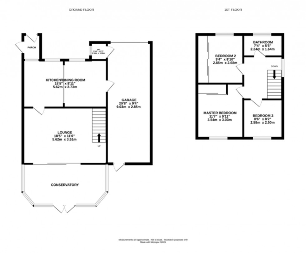Floorplan for Arley Close, Macclesfield, SK11