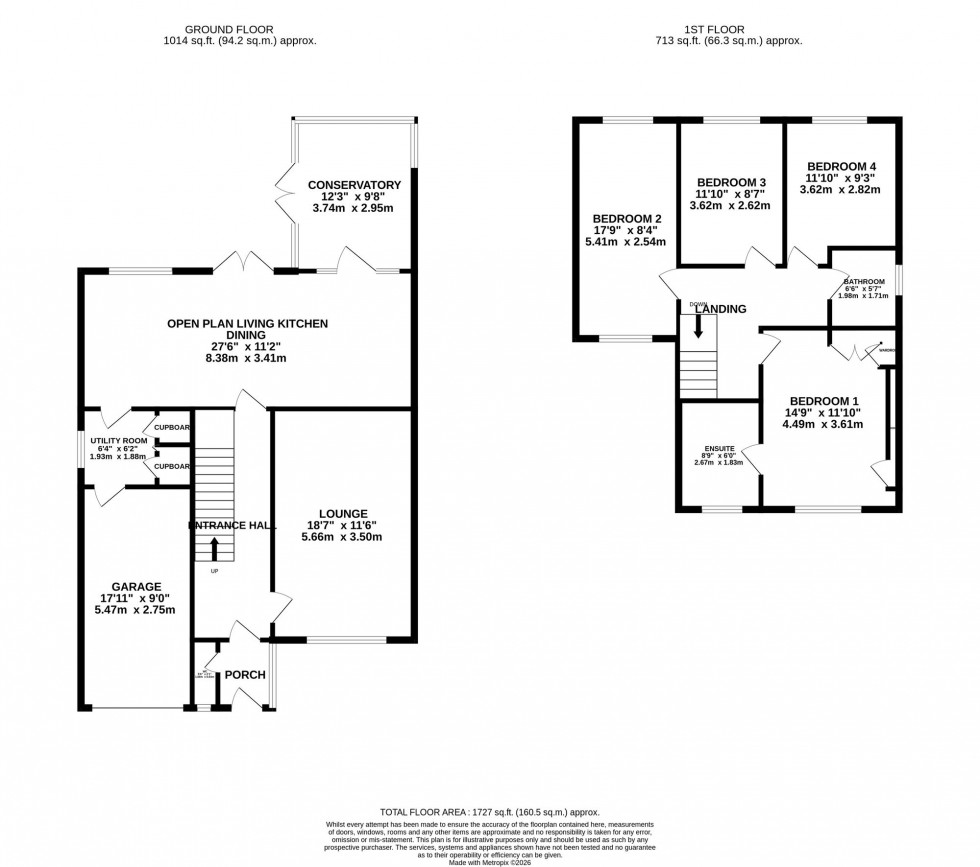 Floorplan for Lindisfarne Drive, Poynton, SK12