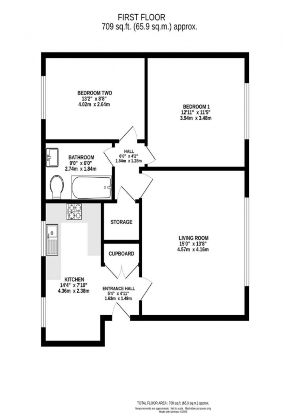 Floorplan for Barlow Moor Court, Manchester, M20