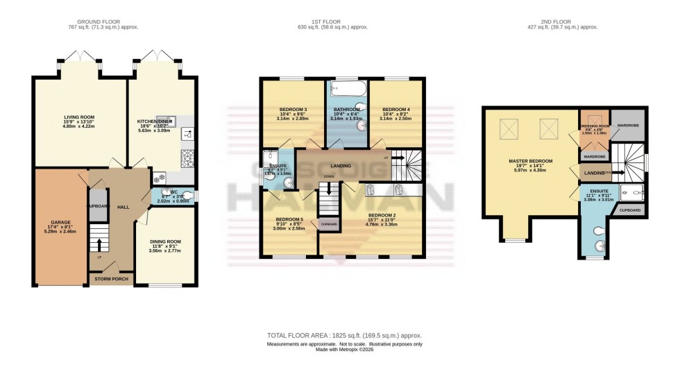 Floorplan for Scotty Brook Crescent, Glossop, SK13