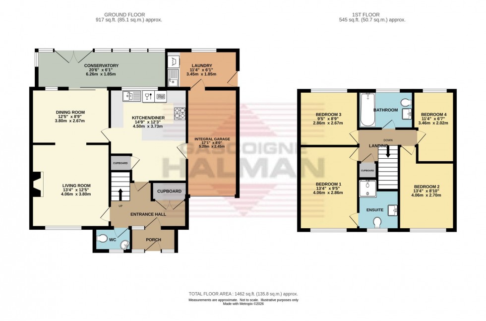 Floorplan for Meadow Bank, Glossop, SK13