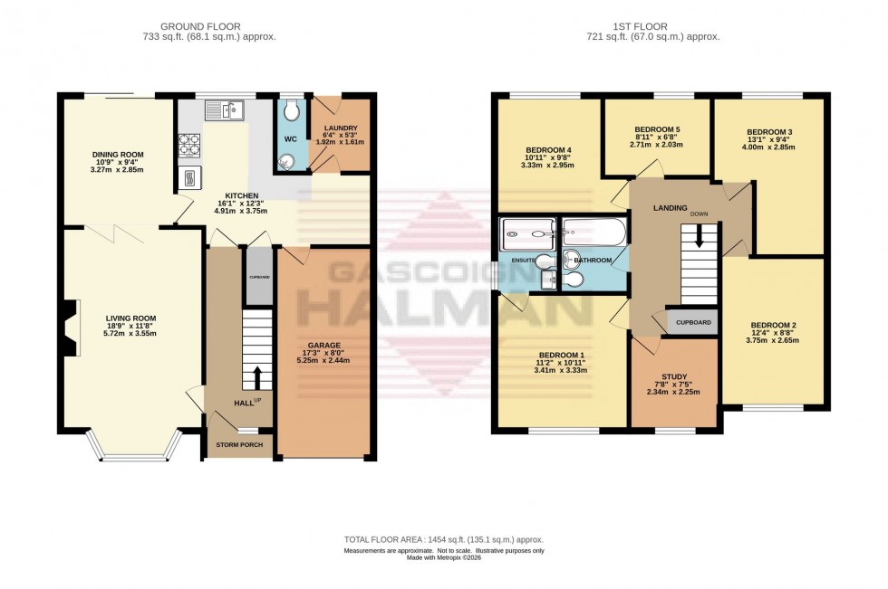 Floorplan for Hebden Drive, Glossop, SK13