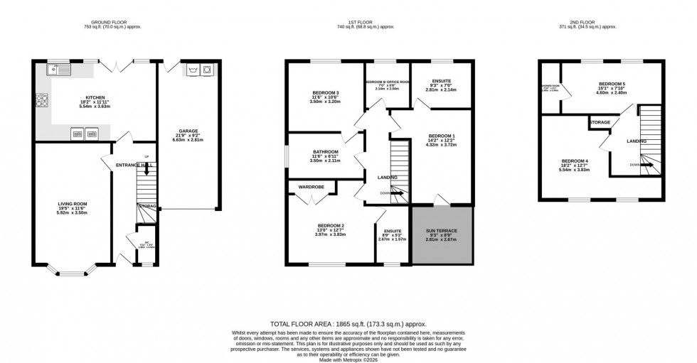 Floorplan for Chaise Meadow, Lymm, WA13