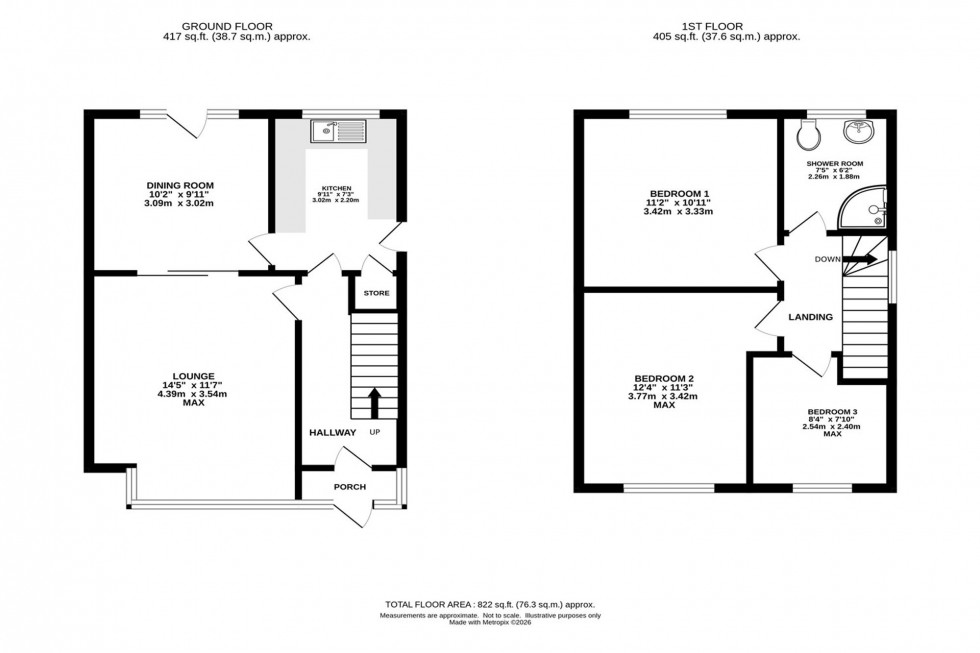 Floorplan for Birkdale Road, Stockport, SK5