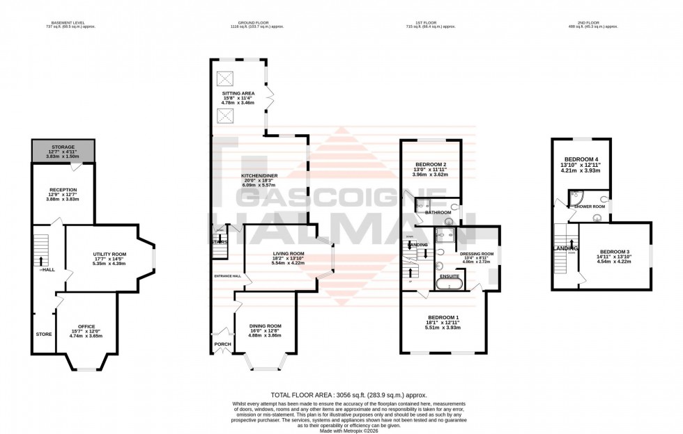 Floorplan for Derbyshire Road, Sale, M33
