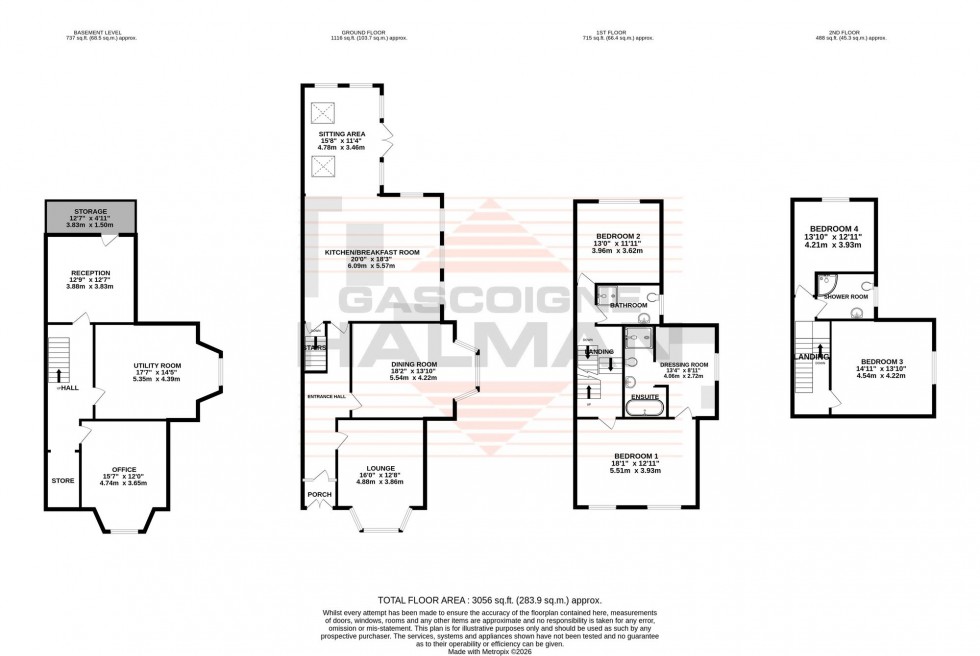 Floorplan for Derbyshire Road, Sale, M33