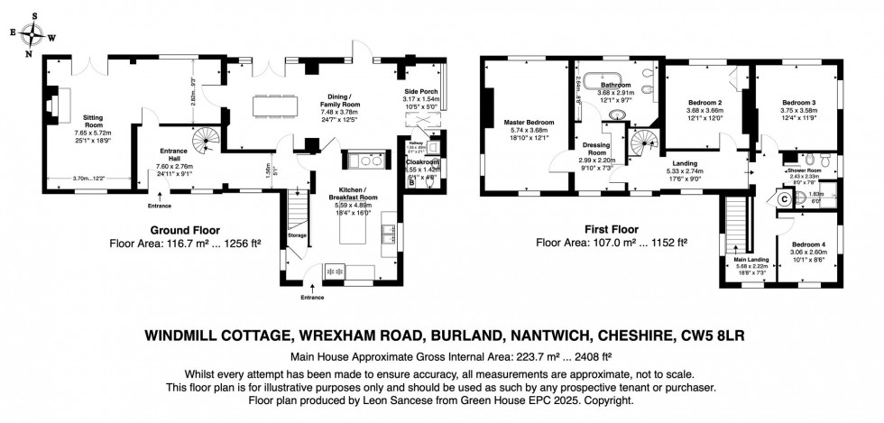 Floorplan for Wrexham Road, Burland, CW5