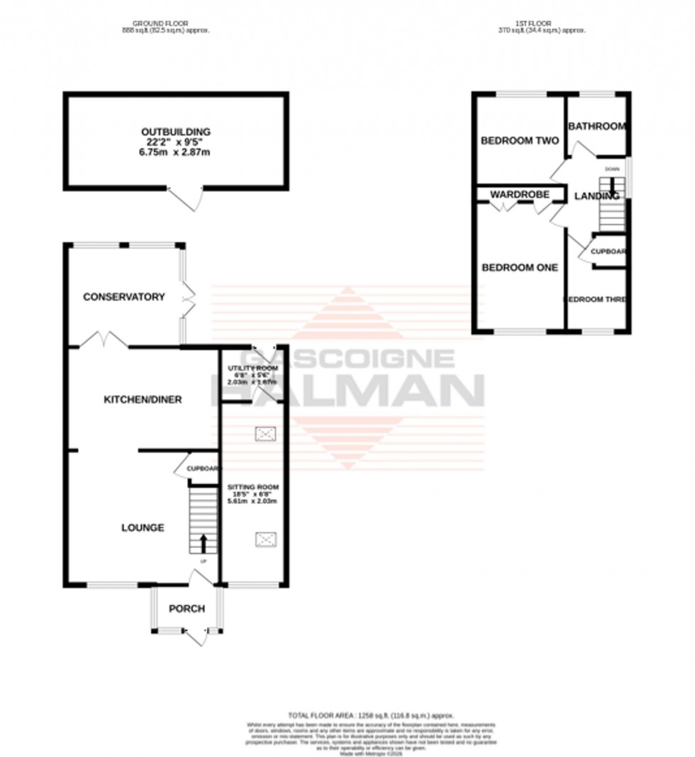 Floorplan for Westbury Avenue, Sale, M33
