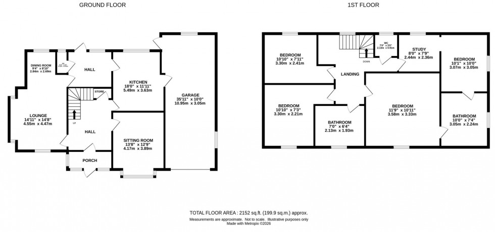Floorplan for Glossop Road, Marple Bridge, SK6