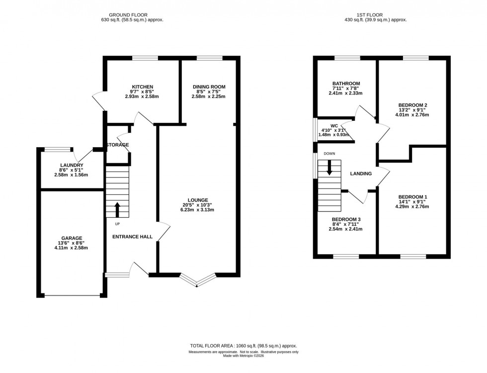 Floorplan for Harvest Road, Macclesfield, SK10