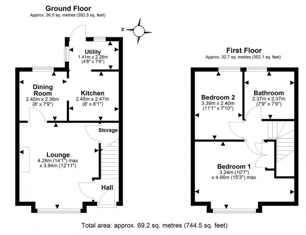 Floorplan for Crosland Terrace, Helsby, WA6