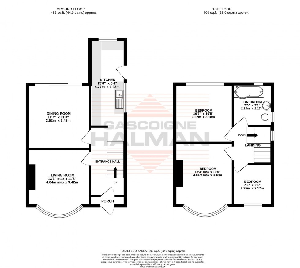 Floorplan for Carrington Lane, Sale, M33