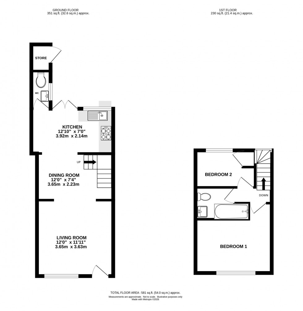 Floorplan for Stanley Road, Knutsford, WA16
